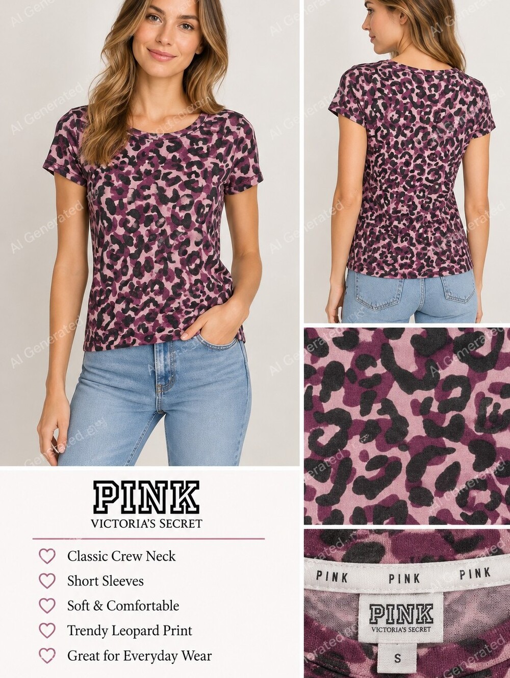 Victoria's Secret PINK Top in Plum Camo